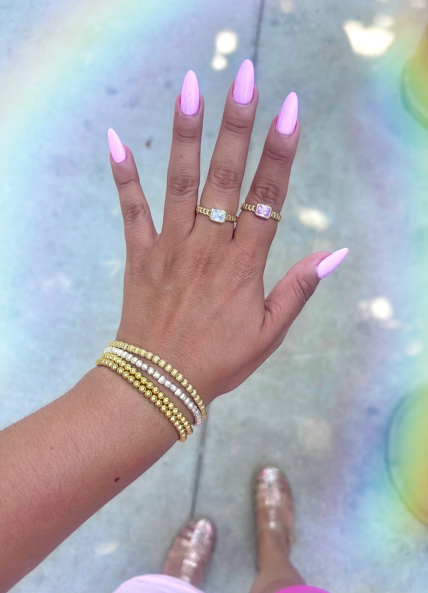 BAGETTE SPARKLE RING